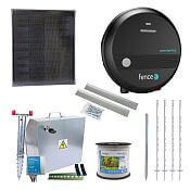 Expert solar fence kit - Complete security box + energizer power DUO 1 J, 40 W panel, polytape 20 mm