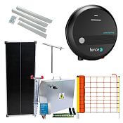 Expert solar fence kit - Complete security box + energizer power DUO 4 J, 100 W panel, sheep net 90 cm