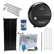 Expert solar fence kit - Complete security box +energizer power DUO 5 J, 100 W panel, polywire 3 mm
