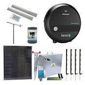 Expert solar fence kit - Complete security box + energizer power DUO 1 J, 40 W panel, polywire 2,5 mm