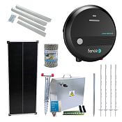 Expert solar fence kit - Complete security box + energizer power DUO 3 J, 100 W panel, polywire 3 mm